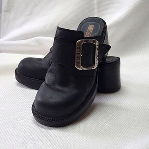 Harley-Davidson Mules w/Block Heels SZ 7.5
